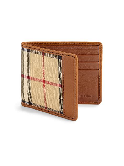 burberry check hipfold wallet brown neiman|Burberry Wallet .